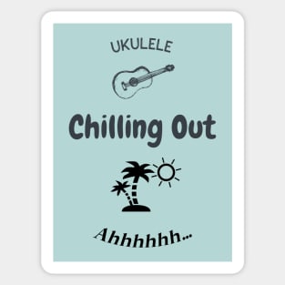 Ukulele Chilling Out 0021 Sticker